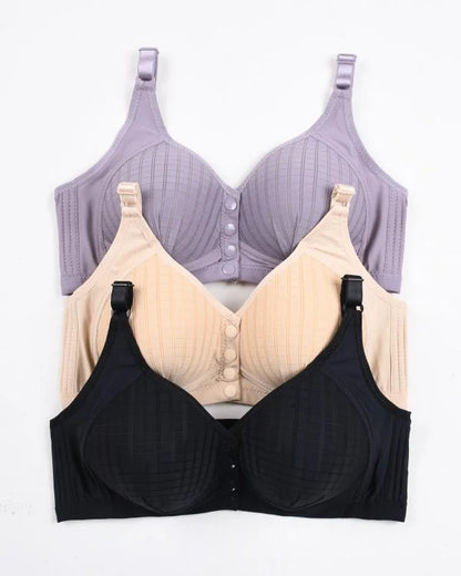 Pack Of 4 Ultra-Comfort Padded Button Bra for Women – Comfortable Daily Wear